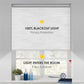 Blackout Fabric Window Roller Blind, Circle Design, Yellow