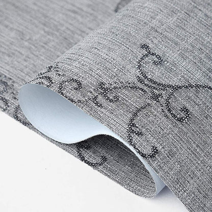 Blackout Roller Linen Blinds for Windows -Grey