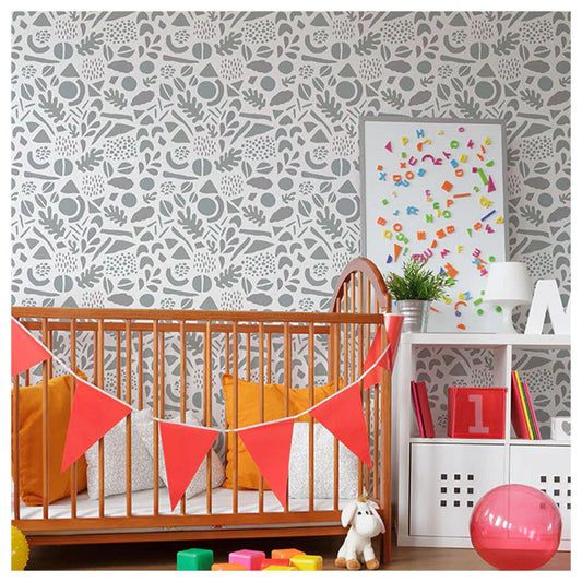 Latest Large Shape of Things Wall Stencil (KDRDSS1246-2427)