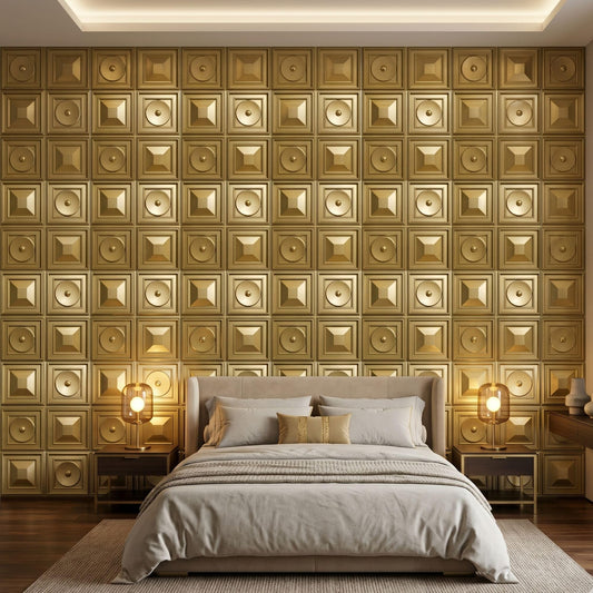 3D Wall Panels for Home Decor PVC Dome Design 50X50 cm (Premium Metalic)