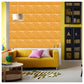 Floral 3D PVC Wall Panels - Gold Color Floral Design