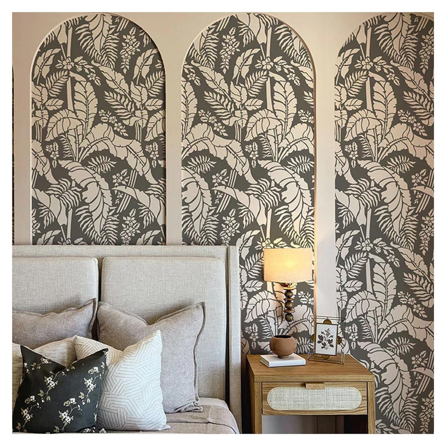 Latest Papua Palm Tree Wall Stencils for Wall Painting - Pack of 1, Sheet Size 24 x 36 inch/Design for Wall Painting 22 x 34 inch - Large