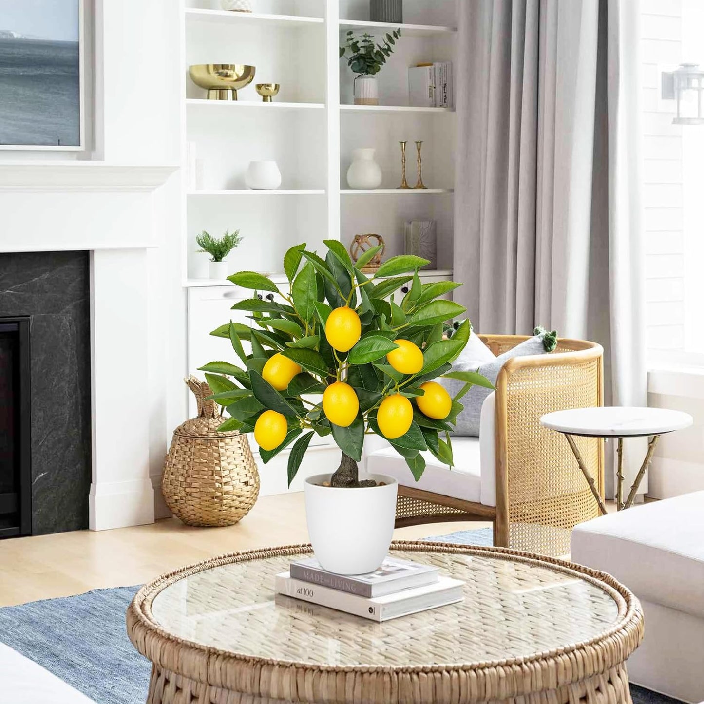 Artificial Potted Plants 40 cm Fake Lemon Tree