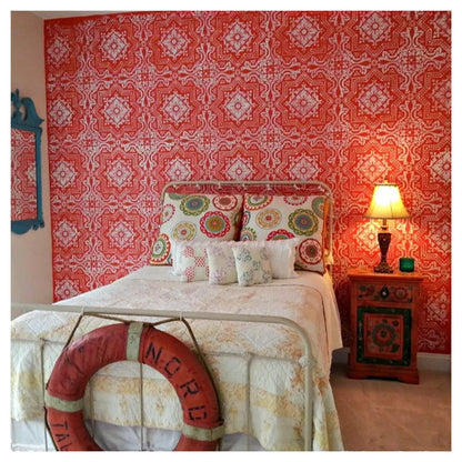 stencil wall design images