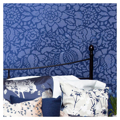wall painting stencils trees with bird exterior 6 x 3 ft size