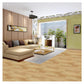 Peel and stick vinyl floor tiles 30 X 30cm (11pcs in a pack) covering 11sqft area- Light Brown