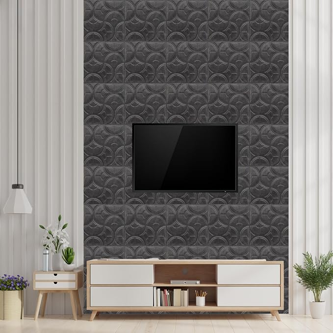 Nexa Gray 3D Wall Panels Luna Design-4