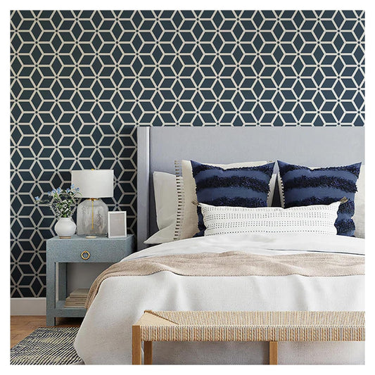 Latest Checkerboard Geometric Allover Stencils for Wall Painting (KDRDSS1161)