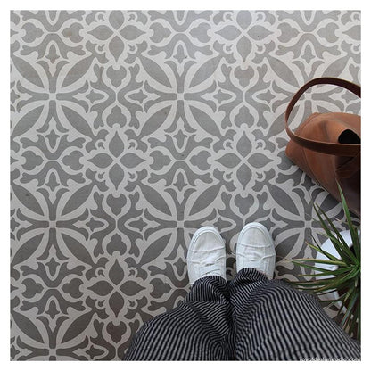 floral stencil for wall