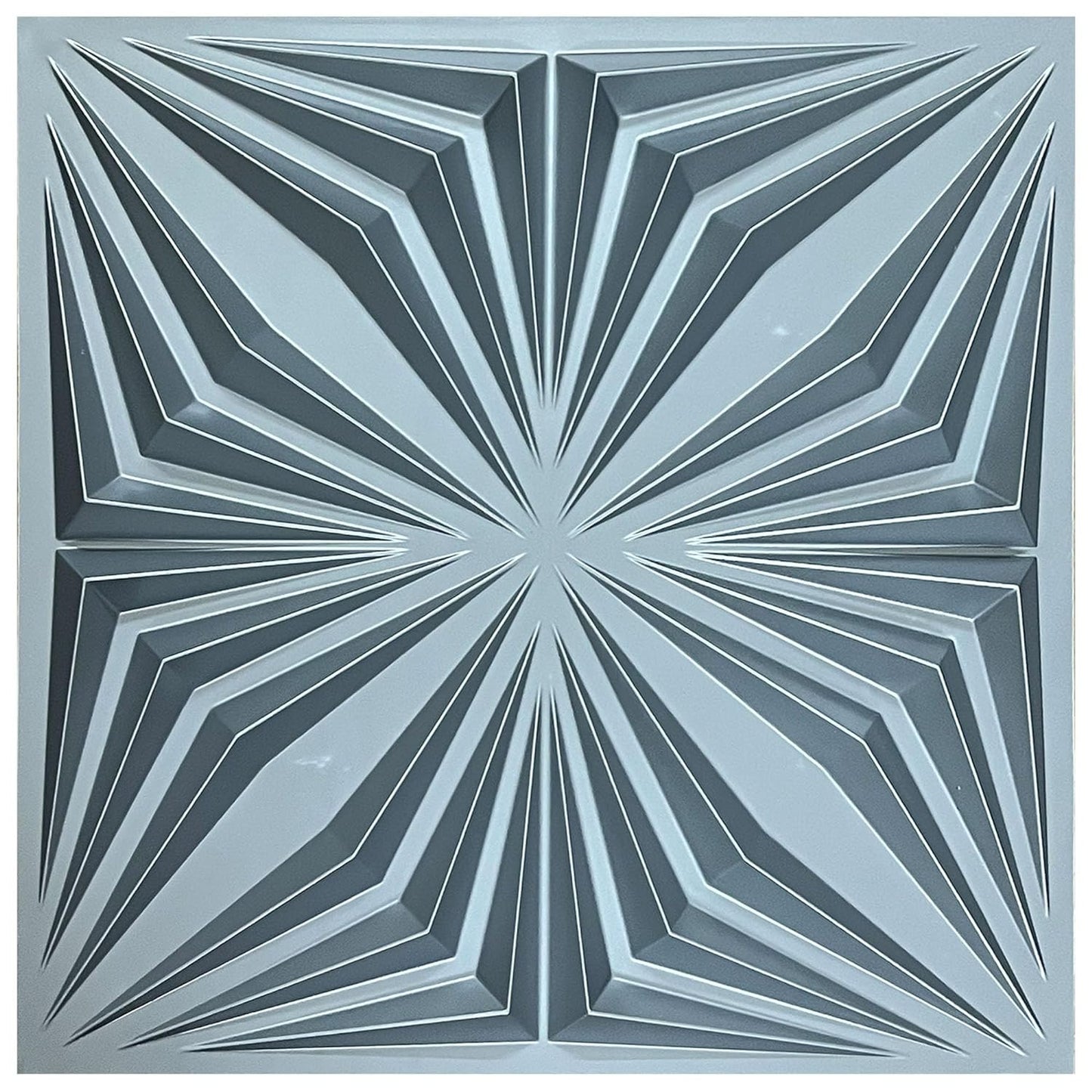 3D PVC Wall Panel Grey