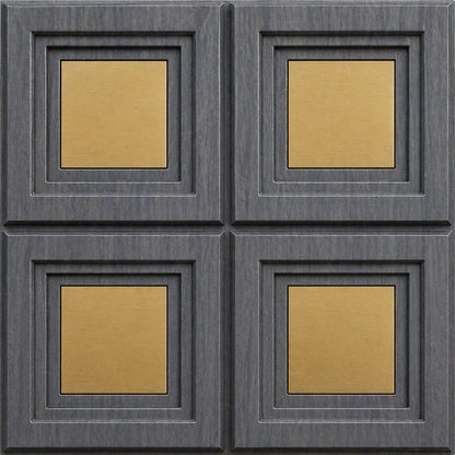 3D Wall Panels for Home Decor PVC Acrylic Square Box Design 50X50 cm