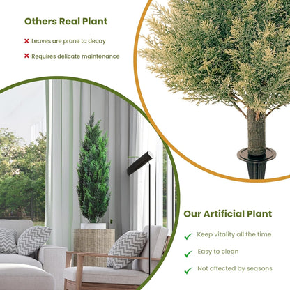 Artificial cedar plant for home décor