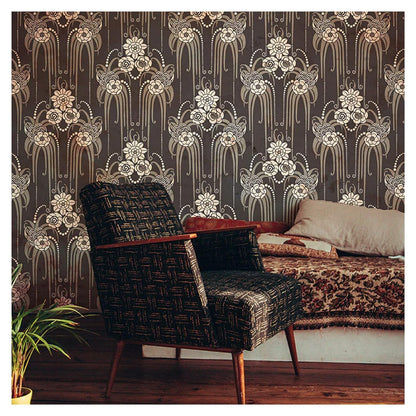 wall paint design stencil sheet for full wall