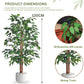 Artificial 4 Feet Ficus Tree with Pot for Home Decor