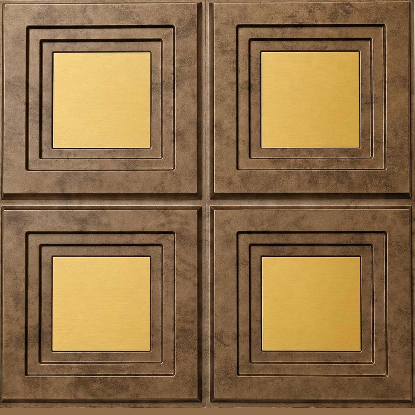 3D Wall Panels for Home Decor PVC Acrylic Square Box Design 50X50 cm