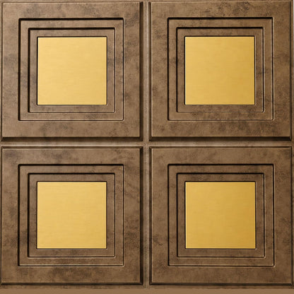 3D Wall Panels for Home Decor PVC Acrylic Square Box Design 50X50 cm