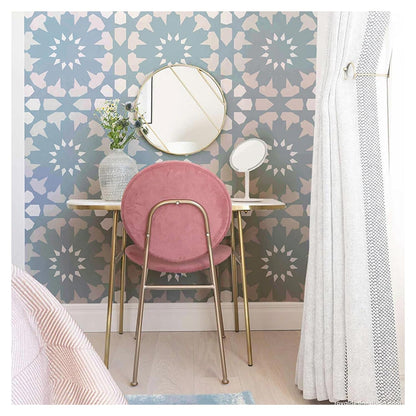 wall paint stencil leaf