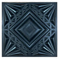 Black Geometry Design 3D PVC Wall Panels-(19.7 x 19.7) A-2