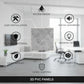 White Marble 3D Wall Panels Stripe Design