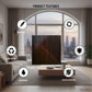 Black Wood 3D Wall Panels Stripe Design