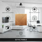 Gold 3D Wall Panels Stripe Design