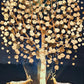 Crystal Painting for Wall Decoration with Golden Frame, Size 40 X 61 Cm-  Crystal Golden Tree