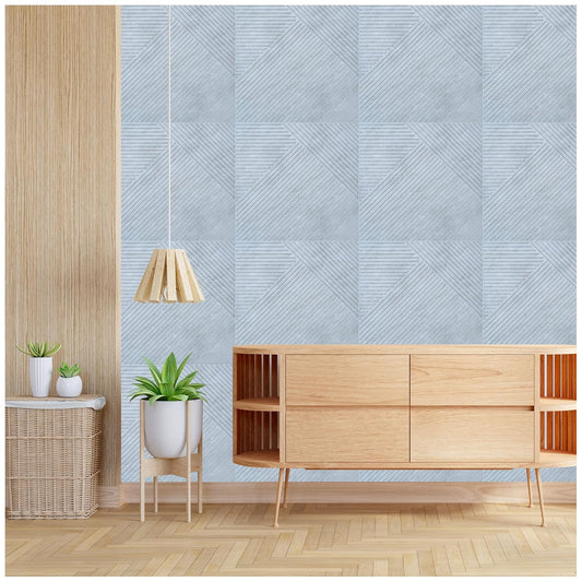 3D Self-Adhesive Wall Panels-Marble Stripe White(12Pc)