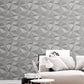 Diamond 3D PVC Wall Panels - Grey Marble Color Diamond Design