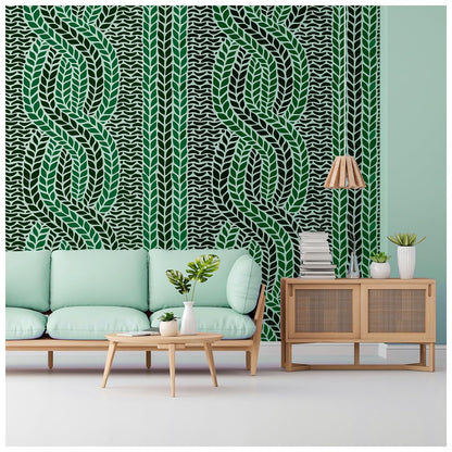 Wall art stencil for modern home decor ideas