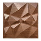 Diamond 3D PVC Wall Panels - Walnut Wood Color Diamond Design