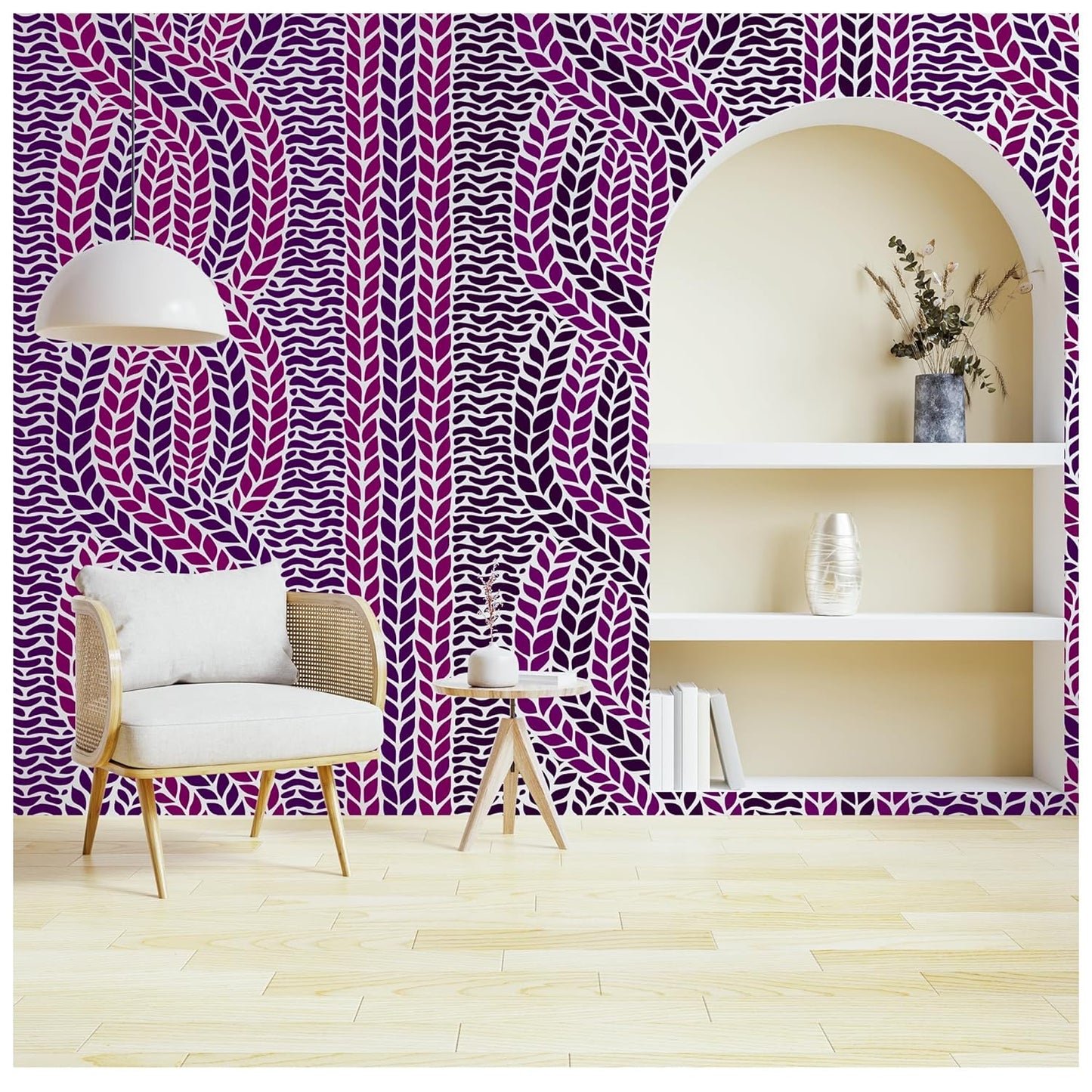 Latest Large Rope Allover Paint Wall Design Stencil