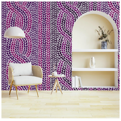 lotus stencils for wall painting