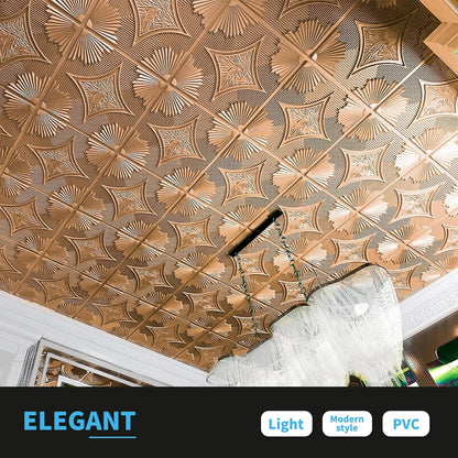 Bronze Wainscoting Design 3D Ceiling Panel 2