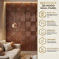 Modern 3D PVC mirror wall panel for living room