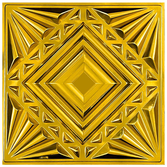 Golden 3D PVC Wall Panel for Decoration
