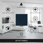 Navy Blue 3D Wall Panels Stripe Design
