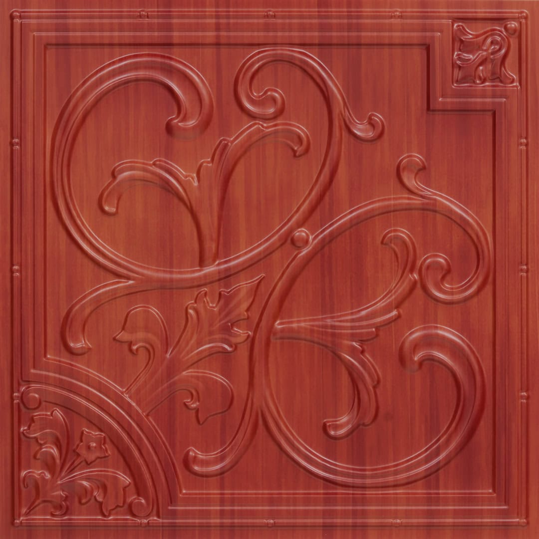 Modern PVC False Ceiling - 60x60 cm Lilies Design