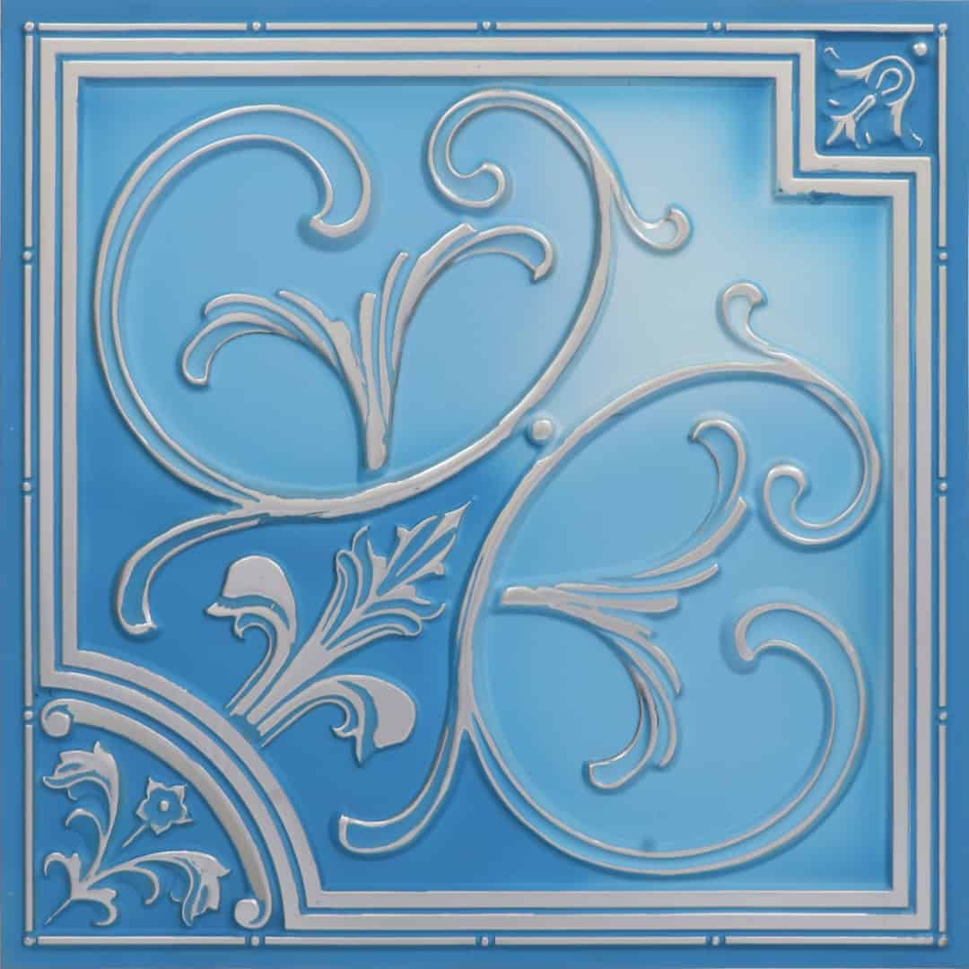 Modern PVC False Ceiling - 60x60 cm Lilies Design