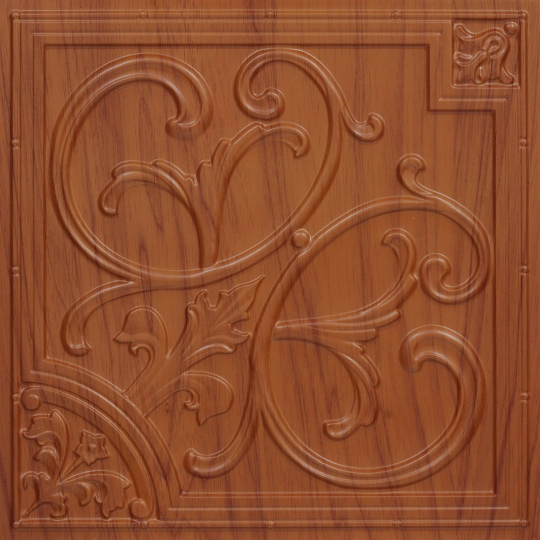 Modern PVC False Ceiling - 60x60 cm Lilies Design