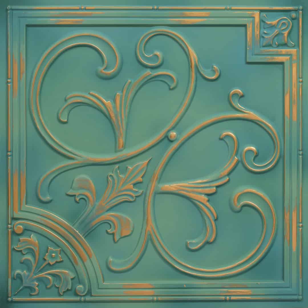 Modern PVC False Ceiling - 60x60 cm Lilies Design