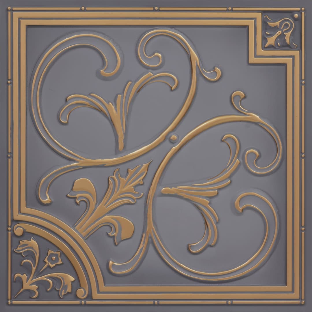 Modern PVC False Ceiling - 60x60 cm Lilies Design
