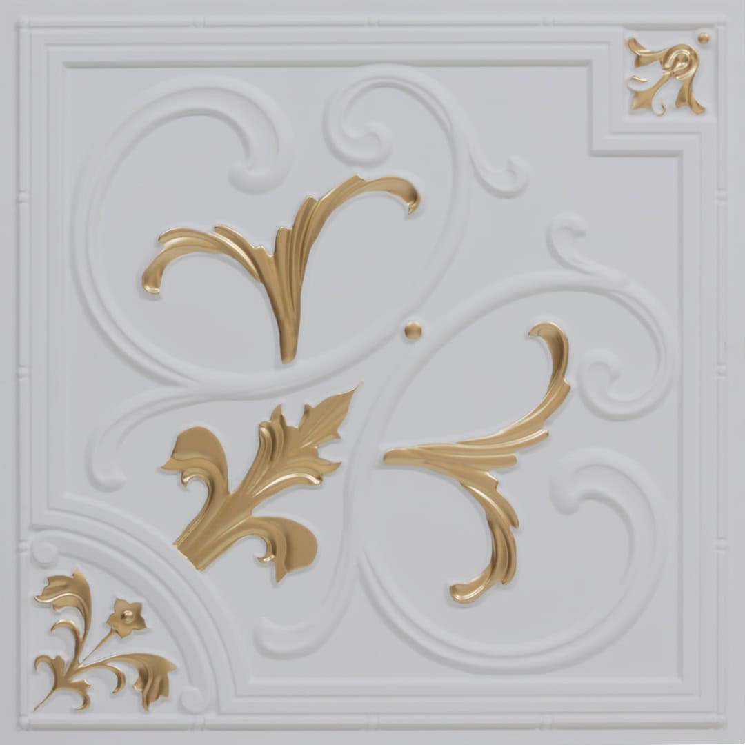 Modern PVC False Ceiling - 60x60 cm Lilies Design