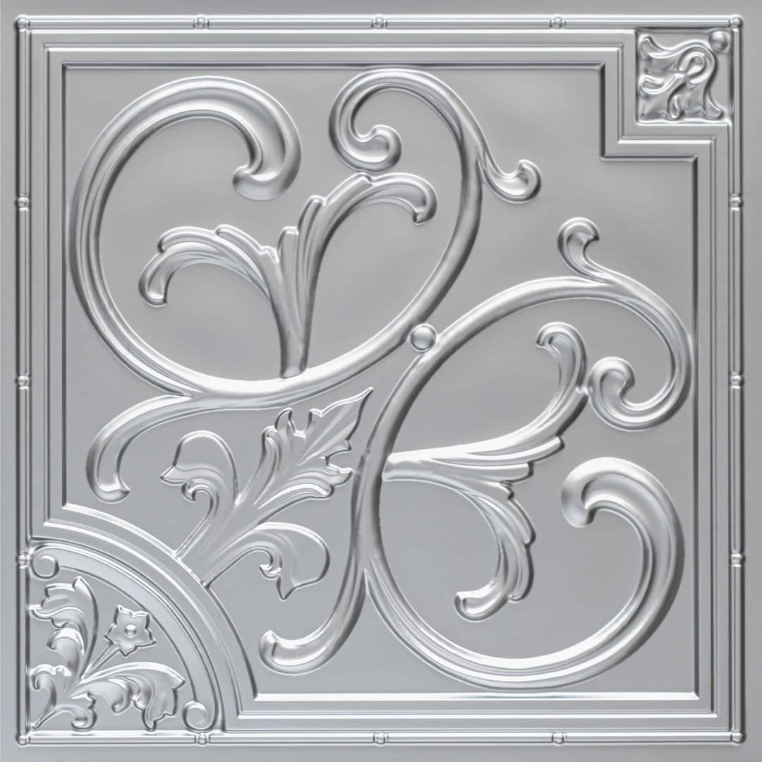 Modern PVC False Ceiling - 60x60 cm Lilies Design