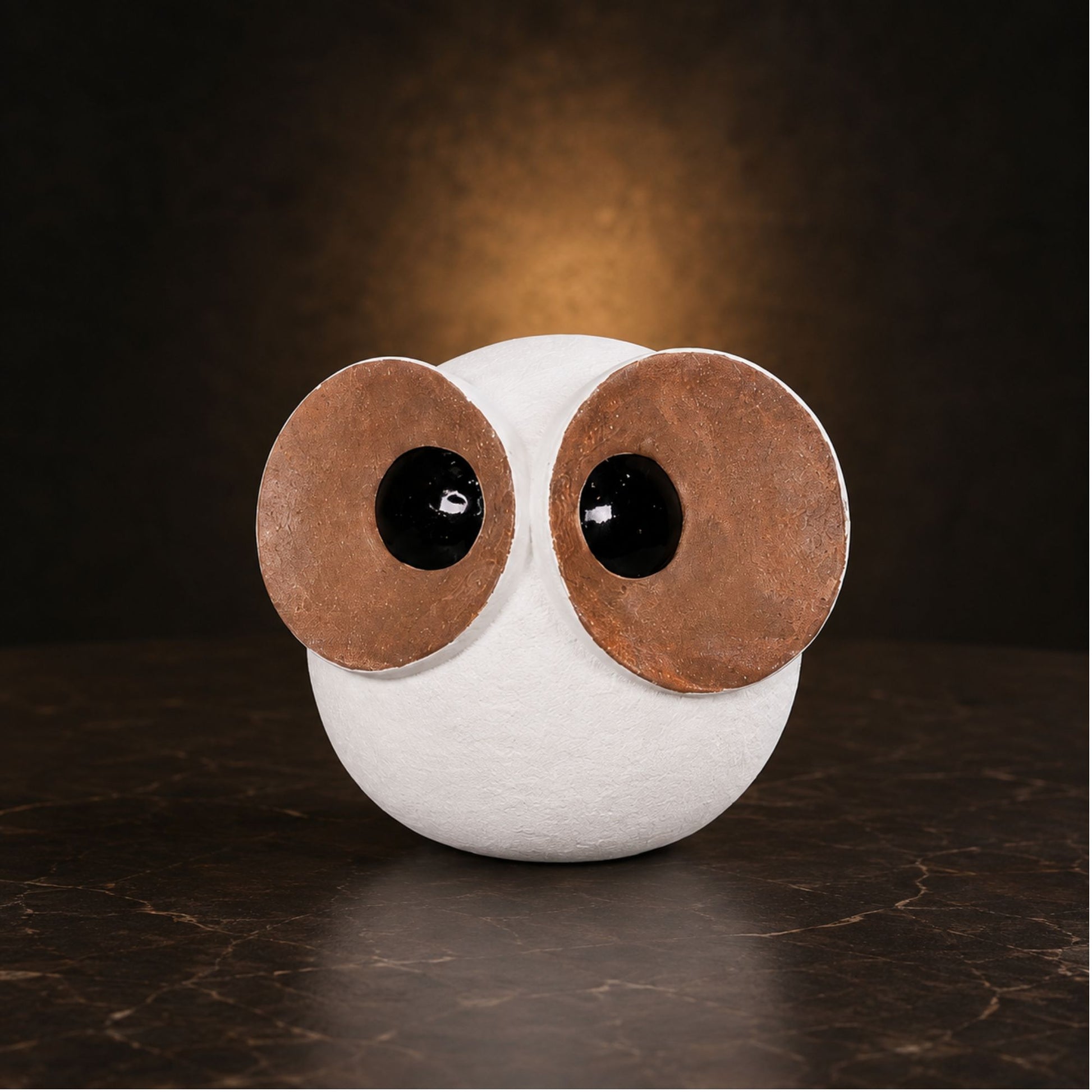 Abstract Modern Art Sculpture Owl Showpiece for Home Decor