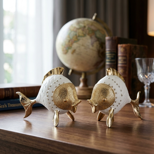 Abstract Modern Art Sculpture Showpiece for Home Decor -Fish