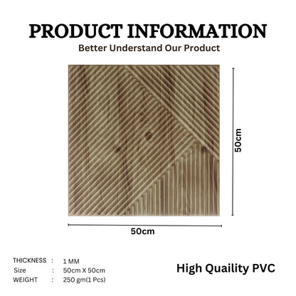 Beech Wood Self Adhesive Panels Stripe Design