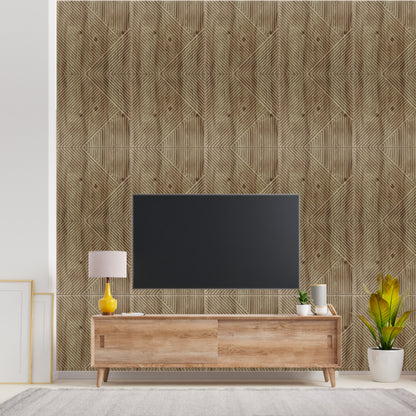 Beech Wood Self Adhesive Panels Stripe Design
