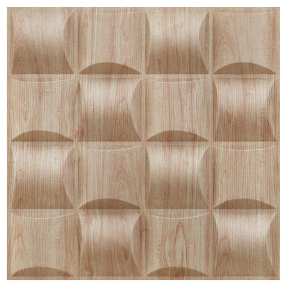 Beechwood Block Design 3D Wall Panel View