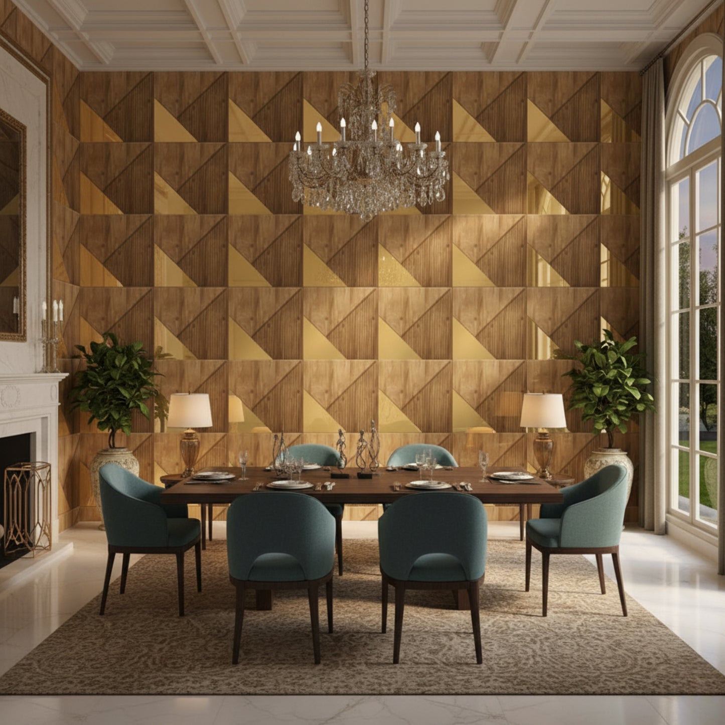 3D Wall Panels for Home Decor PVC Plaina Design 50X50 cm