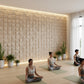 Beech Wood Cubical Design 3D Wall Panels View-2
